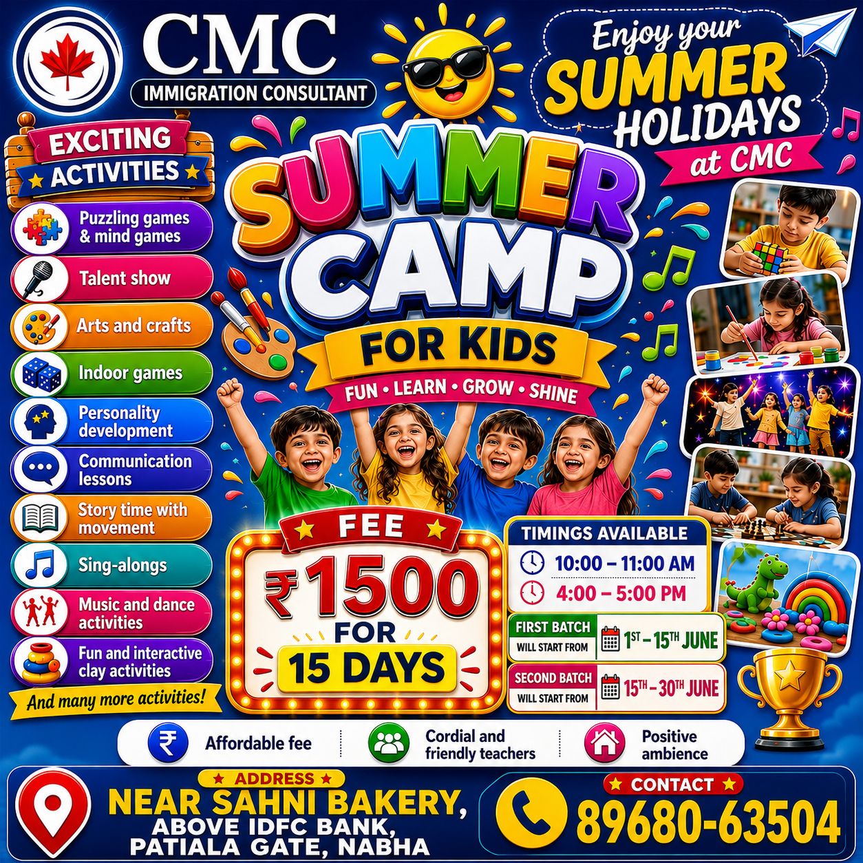SUMMER CAMP ACTIVITIES